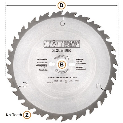 Cmt Melamine Fine Cut Off Saw Blade Dia Teeth Ref M