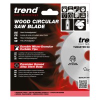 Trend Wood Cordless Circular Saw Blade - 125mm dia x 1.5 kerf x 20 bore 30T