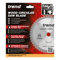 Trend Wood Cordless Circular Saw Blade - 185mm dia x 1.8 kerf x 30 bore 48T