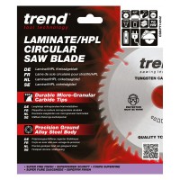 Trend Laminate / HPL Circular Saw Blade - 140mm dia 1.8 kerf x 20 bore 42T