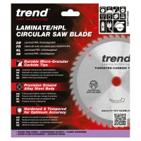 Trend Laminate / HPL Circular Saw Blade - 184mm dia x 2.6 kerf x 16 bore 56T