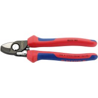 Knipex Cable Shear with Sprung Heavy Duty Handles for Copper or Aluminium 165mm - 95 22 165