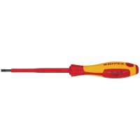 Knipex VDE Insulated Slotted Screwdriver 4.0 x 100mm - 98 20 40