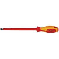 Knipex VDE Insulated Slotted Screwdriver 10.0 x 200mm - 98 20 10