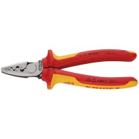 Knipex VDE Insulated Crimping Pliers For End Sleeves 180mm - 97 78 180 SB