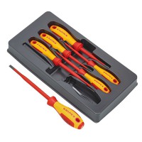 Knipex 6pc VDE Insulated Slotted / Phillips Screwdriver Set - 00 20 12 V02