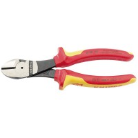 Knipex VDE Fully Insulated High Leverage Diagonal Side Cutters 180mm - 74 08 180 UKSBE