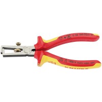 Knipex VDE Fully Insulated Wire Stripping Pliers 160mm - 11 08 160 UKSBE