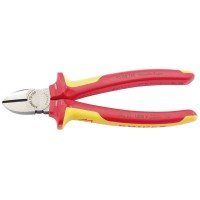 Knipex VDE Fully Insulated Diagonal Side Cutters 180mm - 70 08 180 UKSBE