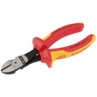 Knipex VDE Fully Insulated High Leverage Diagonal Side Cutters 160mm - 74 08 160 UKSBE