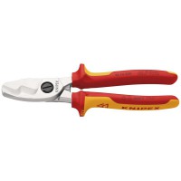 Knipex VDE Insulated Cable Shears 200mm - 95 16 200 SB