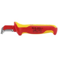 Knipex Fully Insulated Cable Dismantling Knife 155mm - 98 55 SB