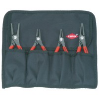 Knipex Precision Circlip Pliers Set (4 Piece) in Roll Bag - 00 19 57