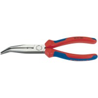 Knipex Angled Long Nose Pliers with Heavy Duty Handles 200mm - 26 22 200 SB