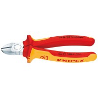 Knipex Fully Insulated Diagonal Side Cutter 160mm - 70 06 160 SBE