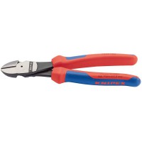 Knipex High Leverage Diagonal Side Cutter with Comfort Grip Handles 200mm - 74 02 200 SB