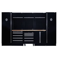 BUNKER Modular Storage Combo with Hardwood Worktop (16 Piece) - 04398