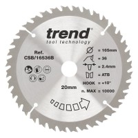 NEW Trend Circular Saw Blades - 165mm Diameter