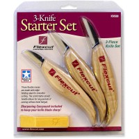 Flexcut 3 Piece Starter Carving Knife Set with Compound - KN500