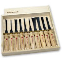 Flexcut 10 Piece Deluxe Mallet Carving Chisel Set - MC100