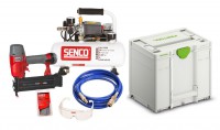 Senco AC4504 Silent Compressor and FinishPro 18Mg Brad Nailer Starter Kit 230V with Festool Systainer